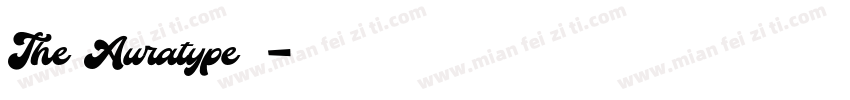 The Auratype字体字体转换